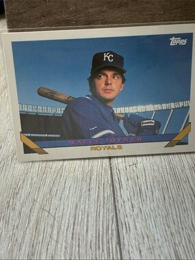 Topps Wally Joyner Card - Blue, White, Gold